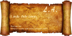 Laub Adrienn névjegykártya